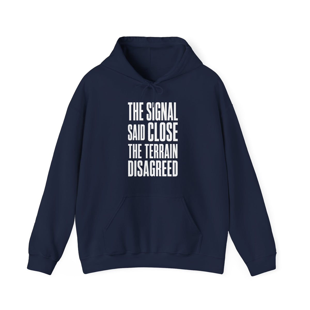 The Signal Said Close the Terrain Disagreed Hoodie