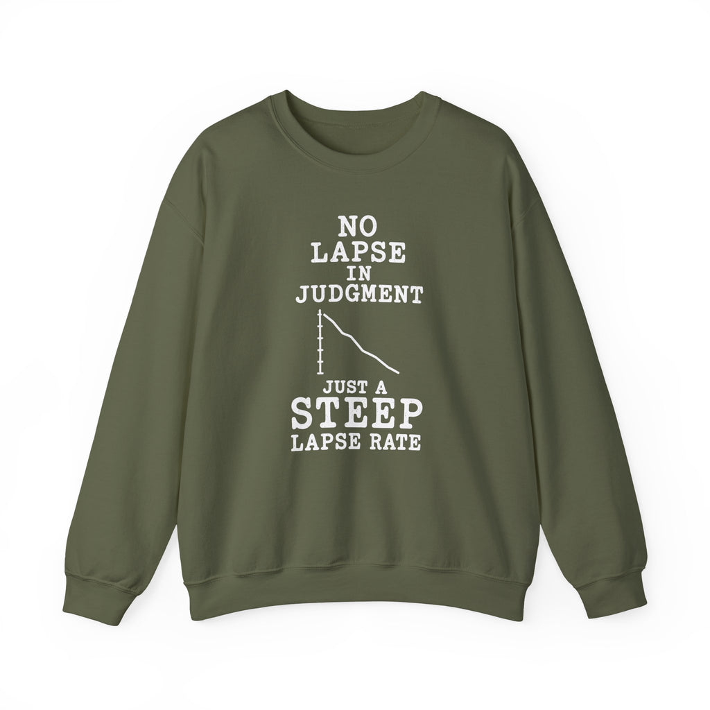 No Lapse in Judgment Just a Steep Lapse Rate Crewneck