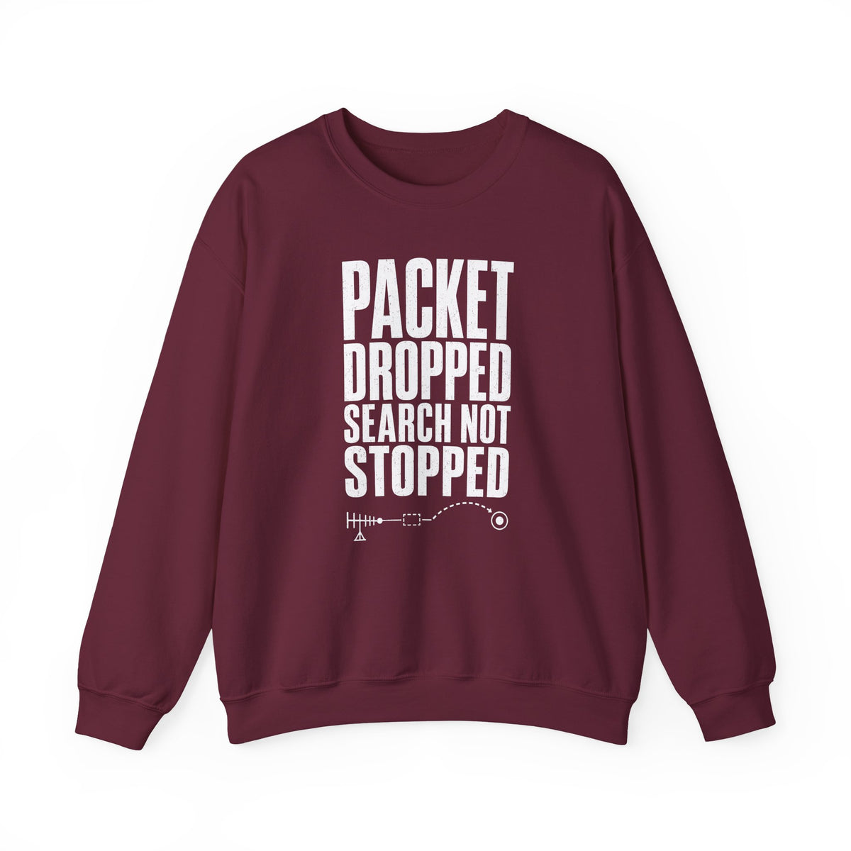Packet Dropped Search Not Stopped Crewneck
