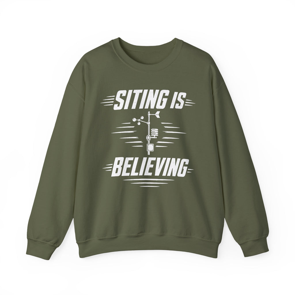Siting Is Believing Crewneck