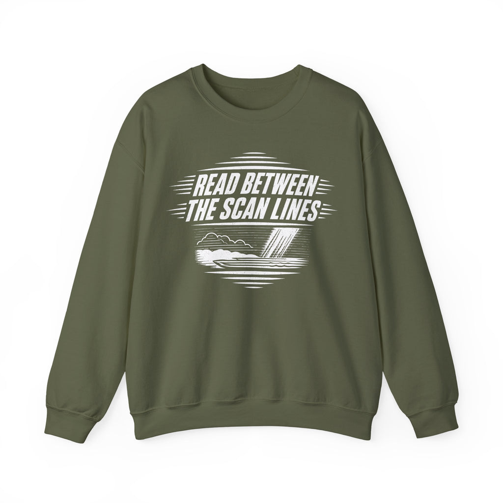 Read Between the Scan Lines Crewneck