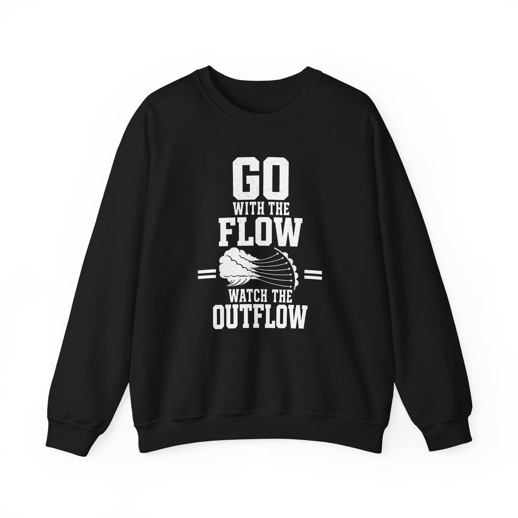 Go with the Flow Watch the Outflow Crewneck
