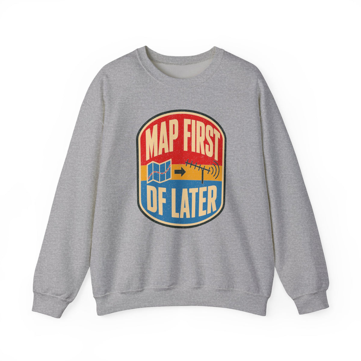 Map First RF Later Crewneck