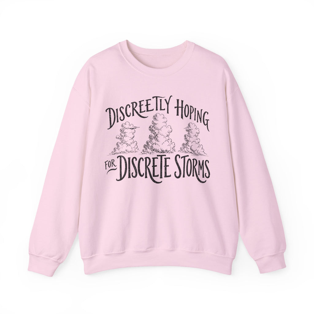 Discreetly Hoping for Discrete Storms Crewneck
