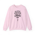 A Little Up in the Air About the Landing Crewneck