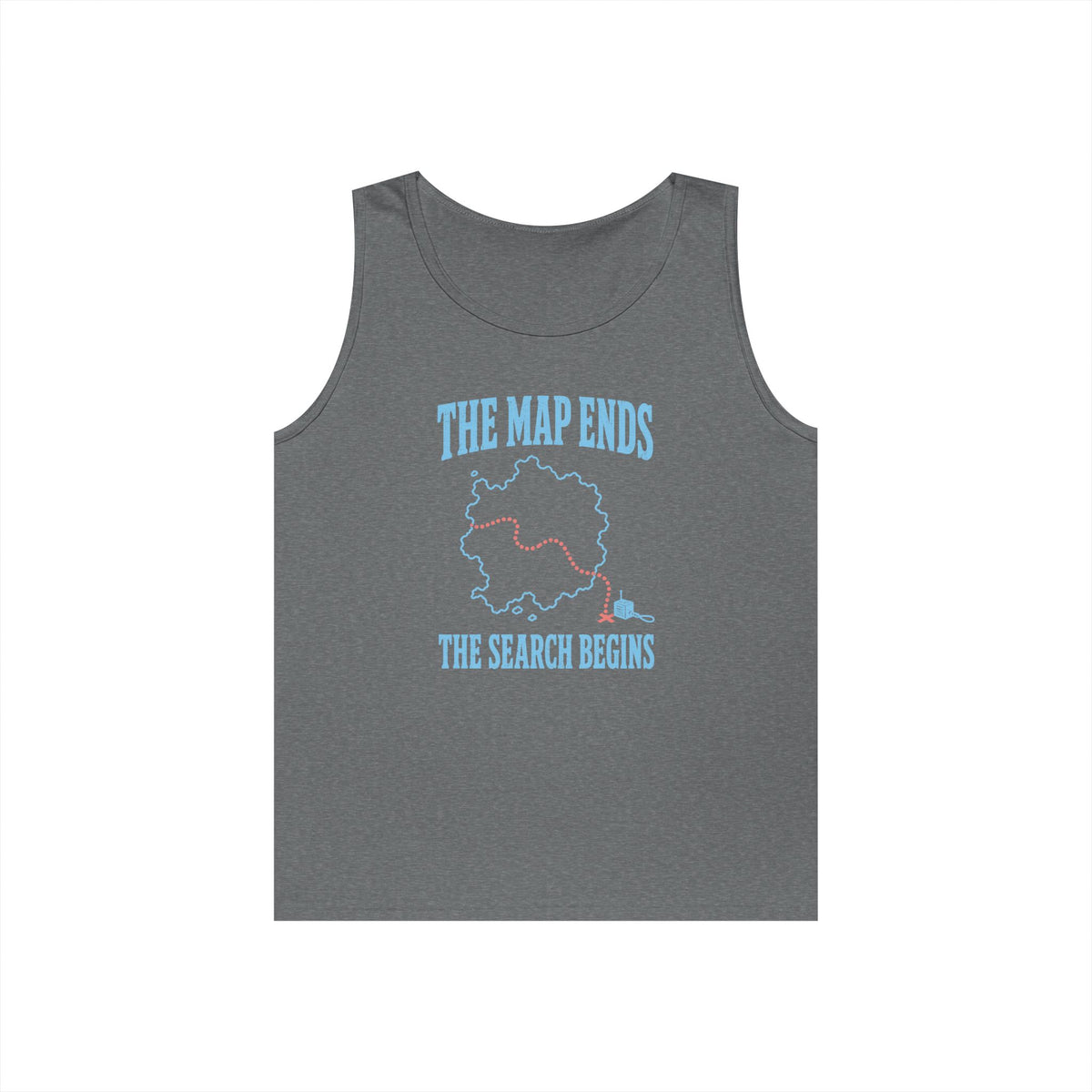 The Map Ends the Search Begins Tank Top