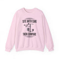 Site with Care Then Compare Crewneck