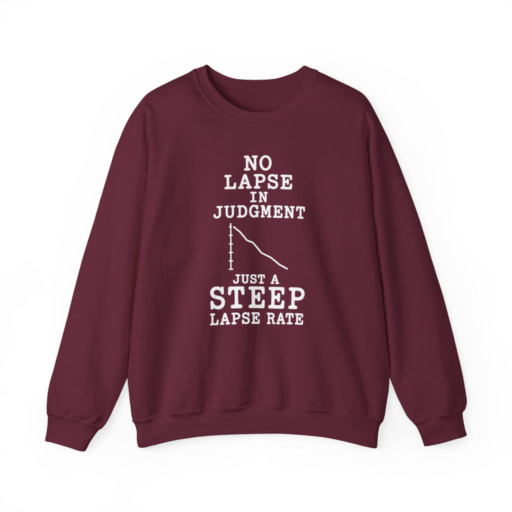 No Lapse in Judgment Just a Steep Lapse Rate Crewneck