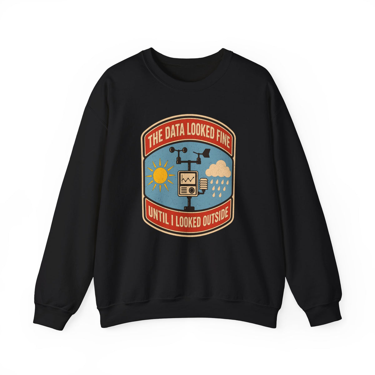The Data Looked Fine Until I Looked Outside Crewneck