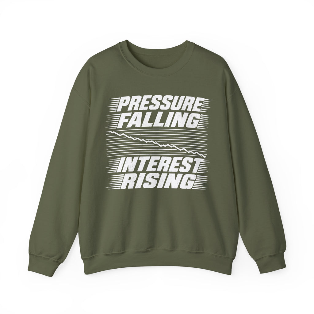 Pressure Falling Interest Rising Crewneck