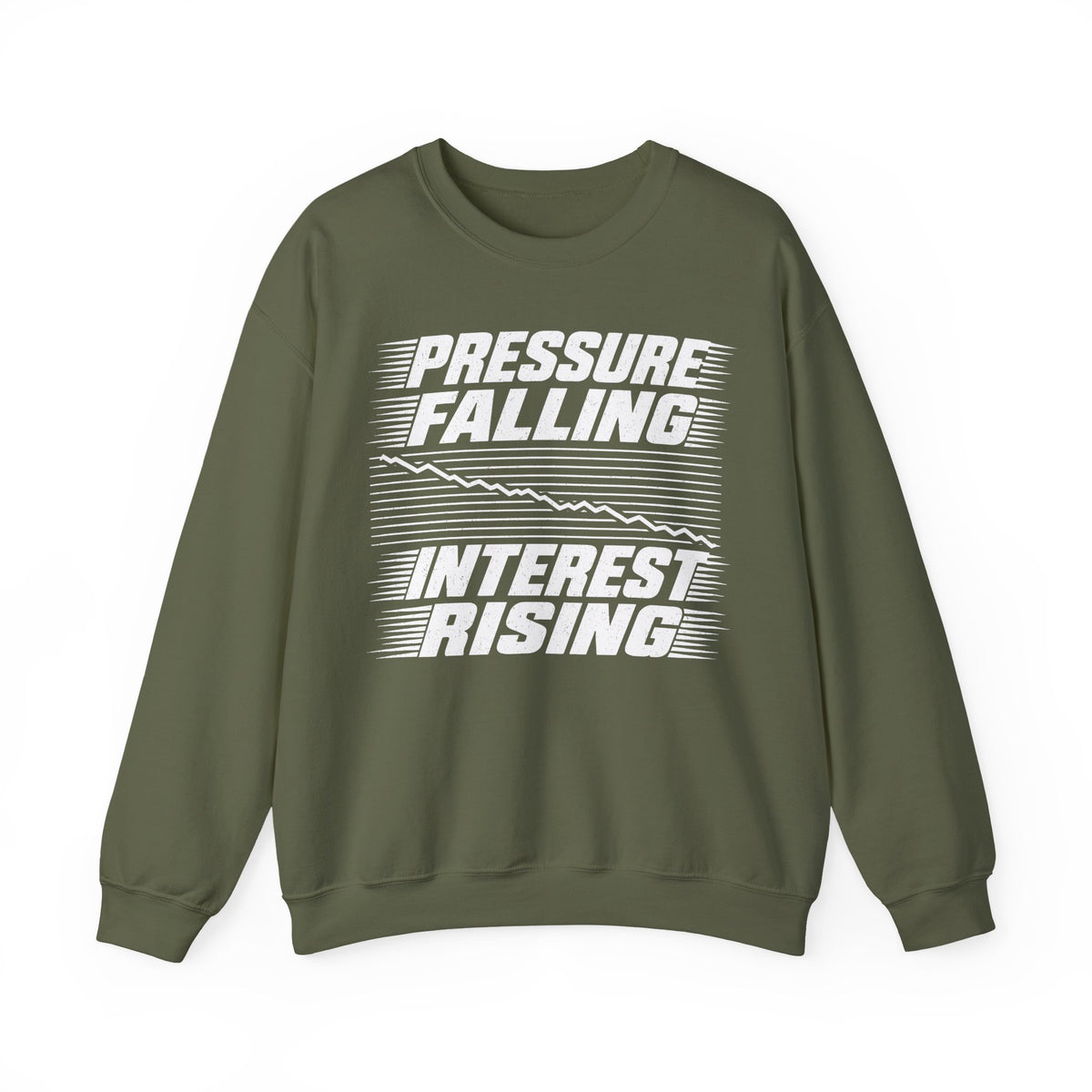 Pressure Falling Interest Rising Crewneck