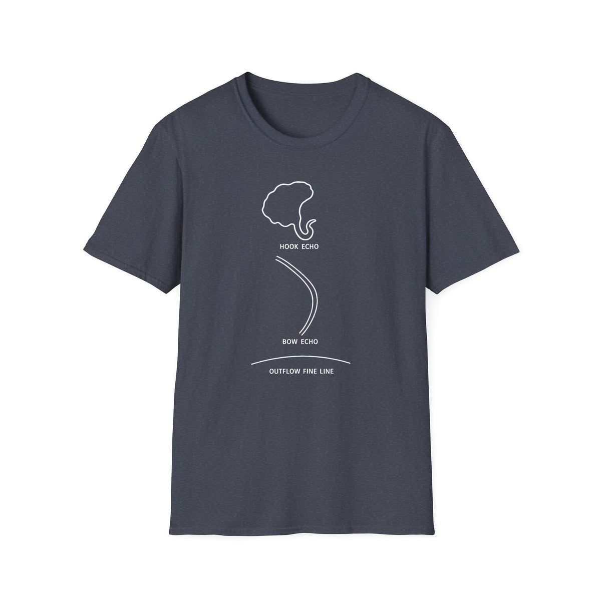 Hook Echo Bow Echo Outflow Fine Line T-Shirt