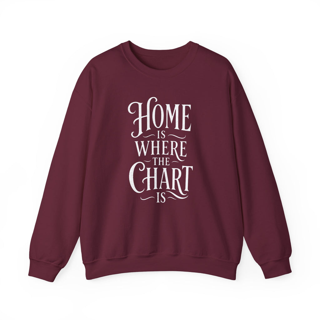 Home Is Where the Chart Is Crewneck