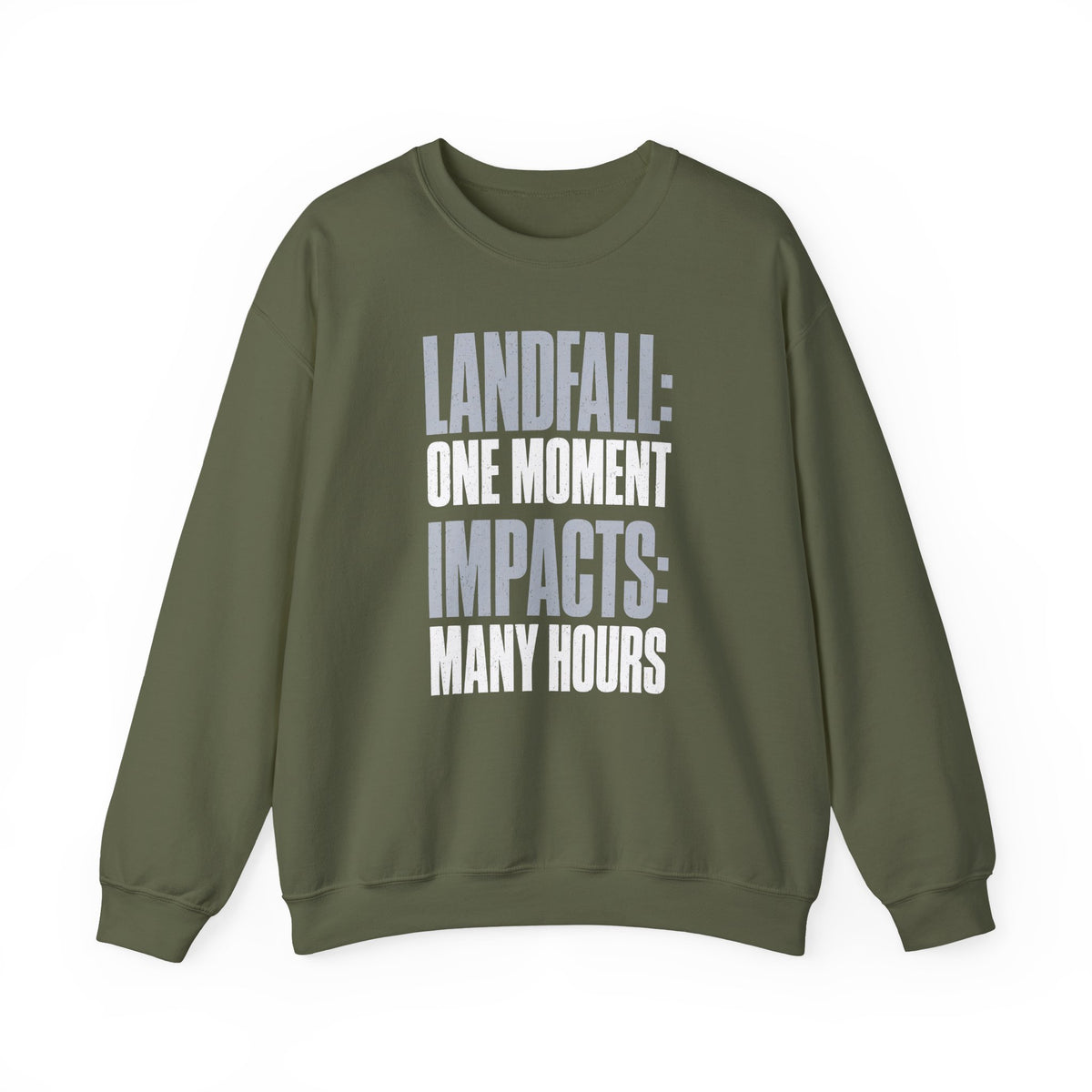 Landfall: One Moment Impacts: Many Hours Crewneck