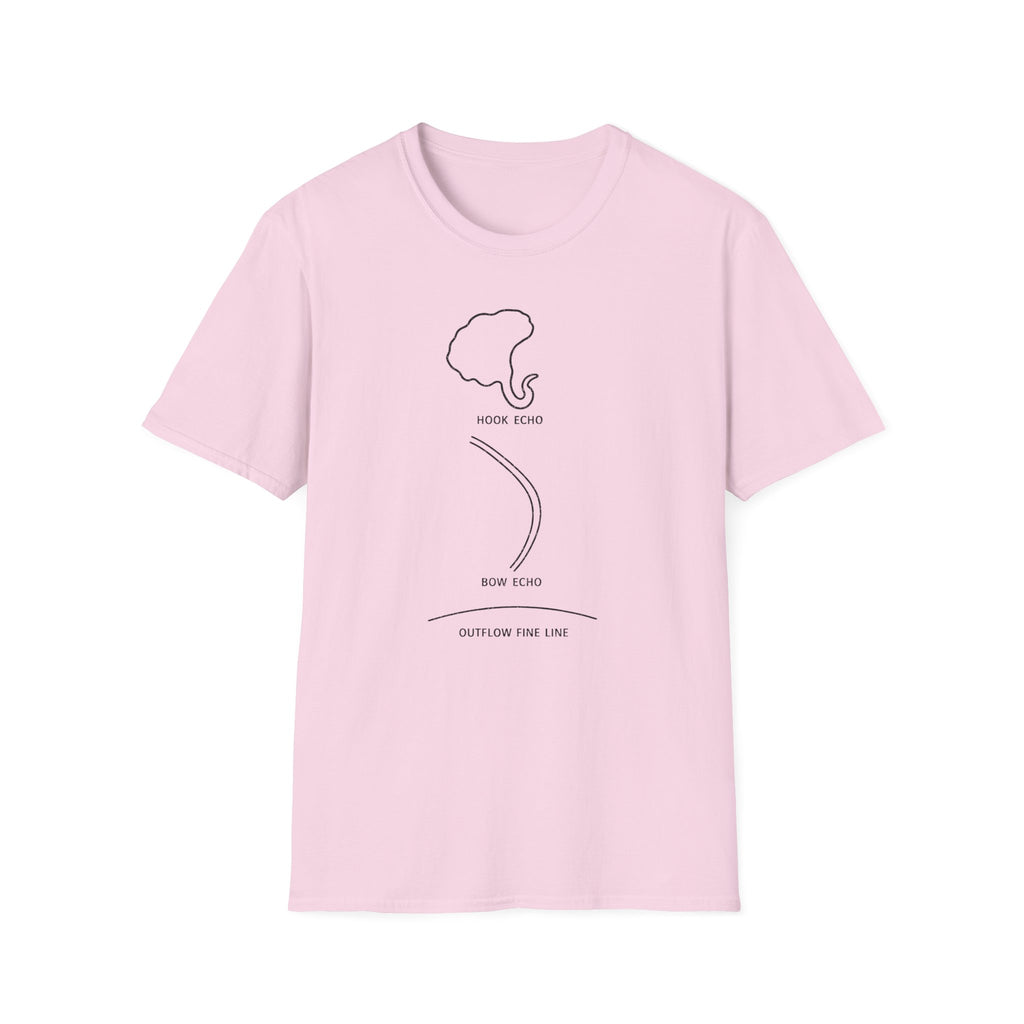 Hook Echo Bow Echo Outflow Fine Line T-Shirt