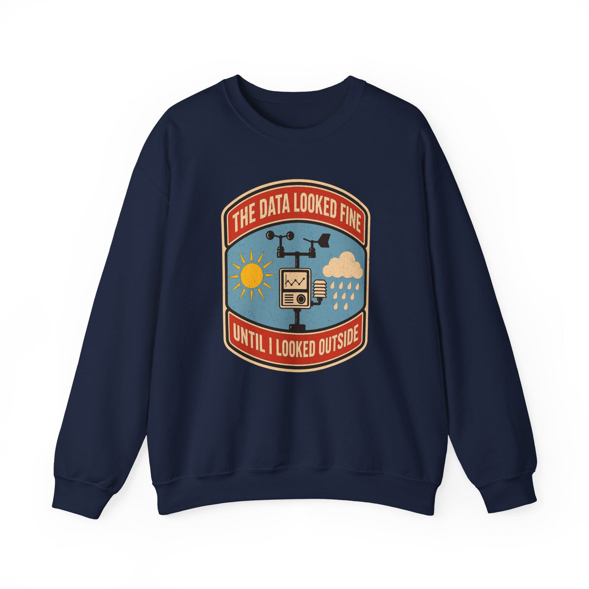 The Data Looked Fine Until I Looked Outside Crewneck