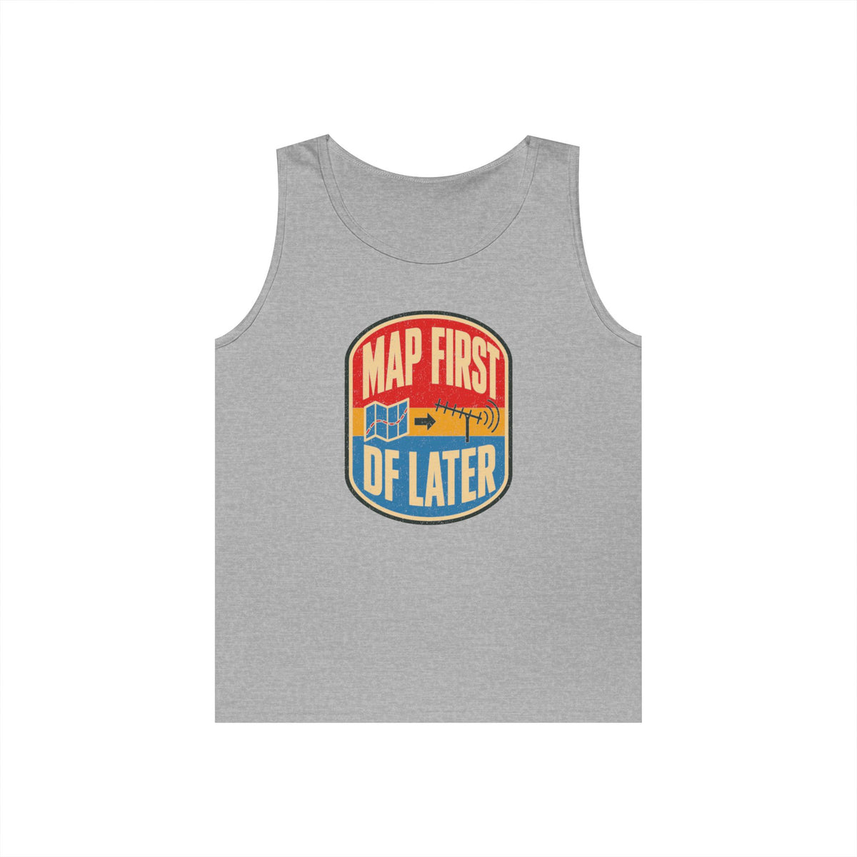 Map First RF Later Tank Top