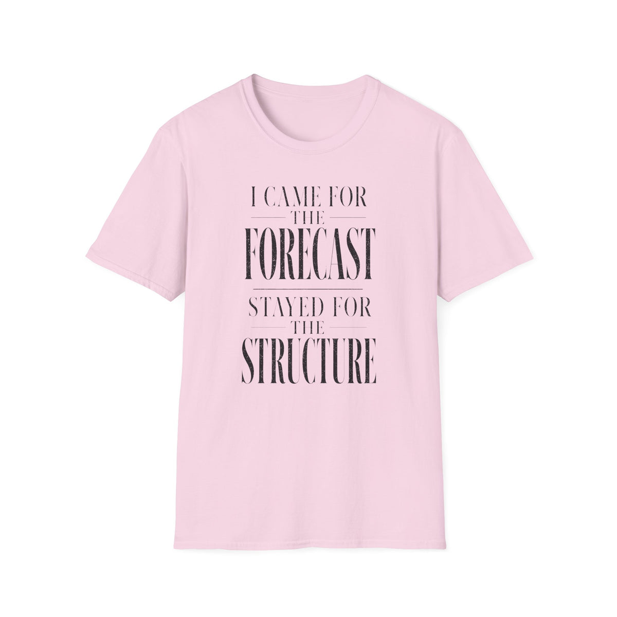 I Came for the Forecast Stayed for the Structure T-Shirt