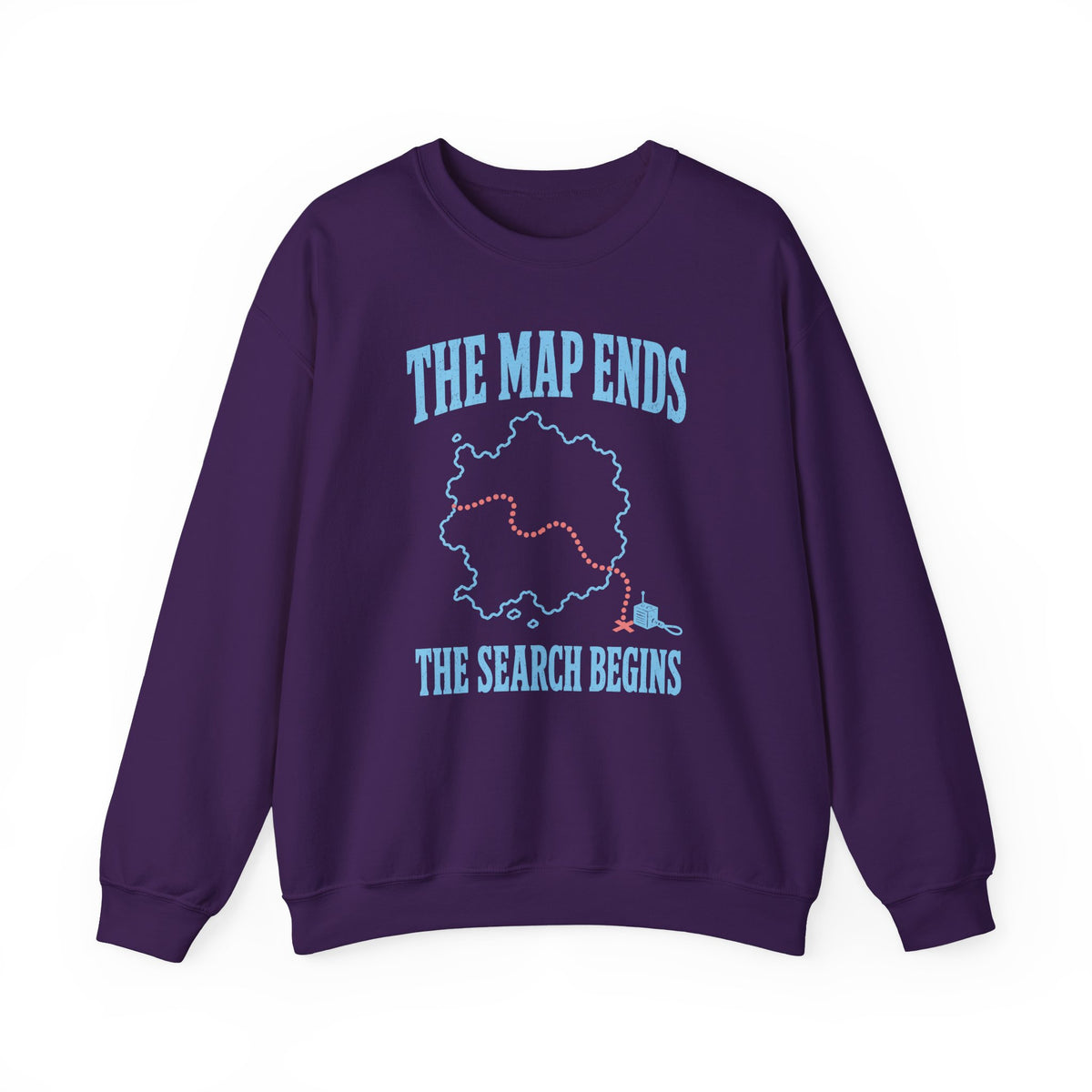 The Map Ends the Search Begins Crewneck