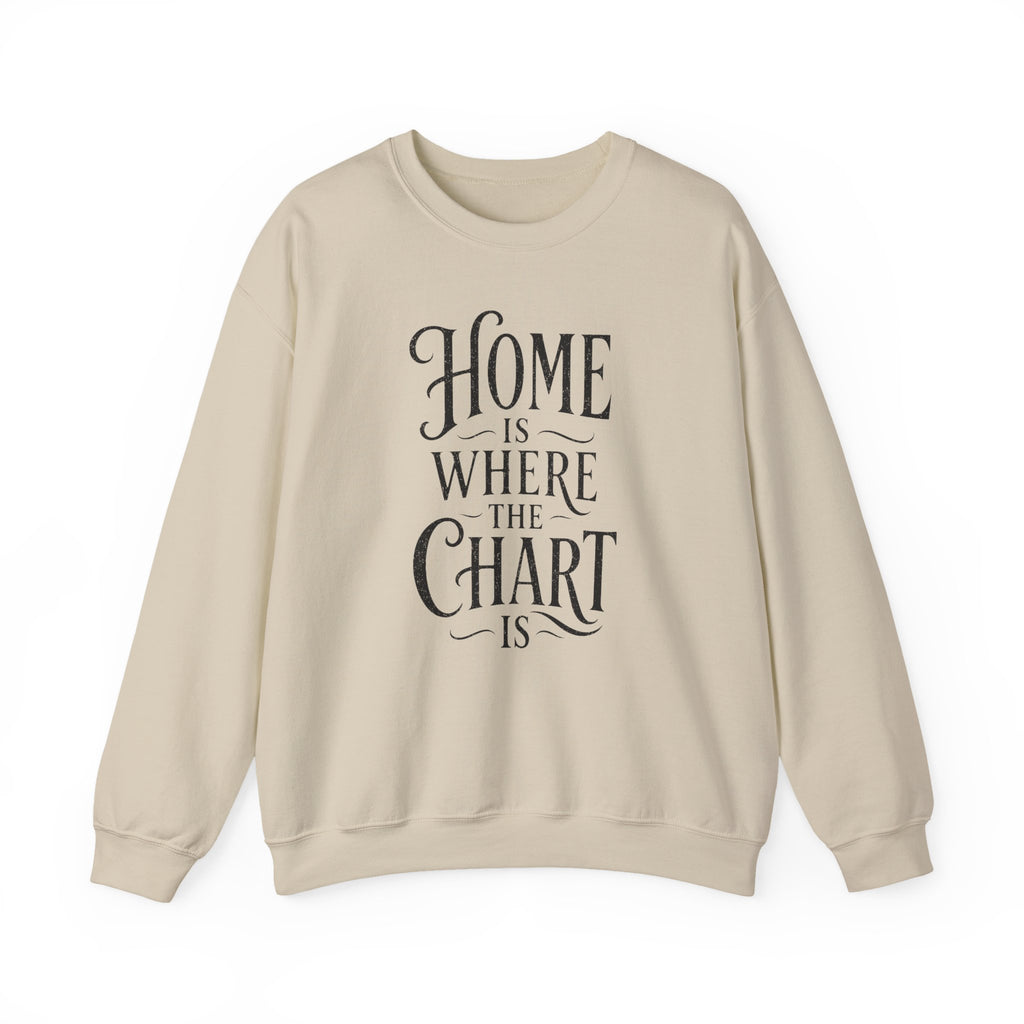 Home Is Where the Chart Is Crewneck