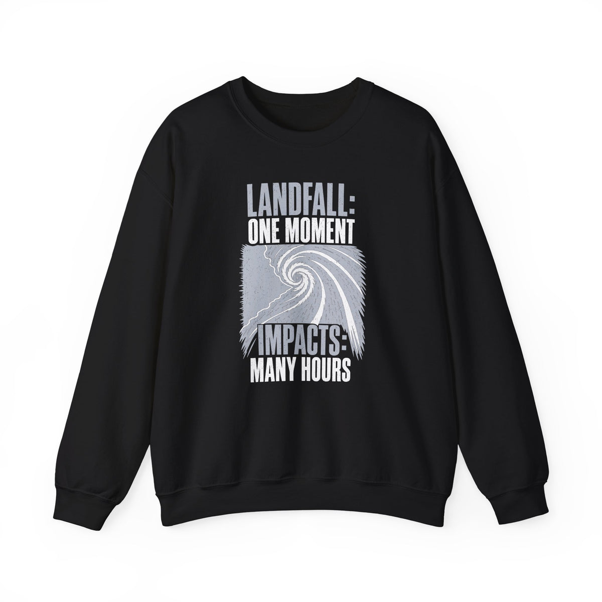 Landfall One Moment Impacts Many Hours Crewneck