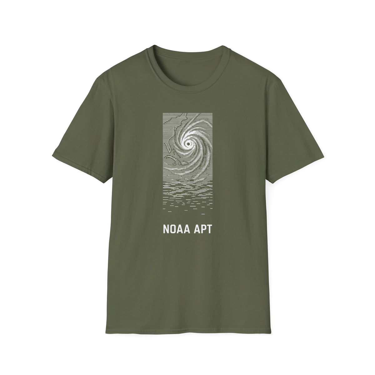 One Weather Image Reconstructed Progressively from Received Scan Lines T-Shirt