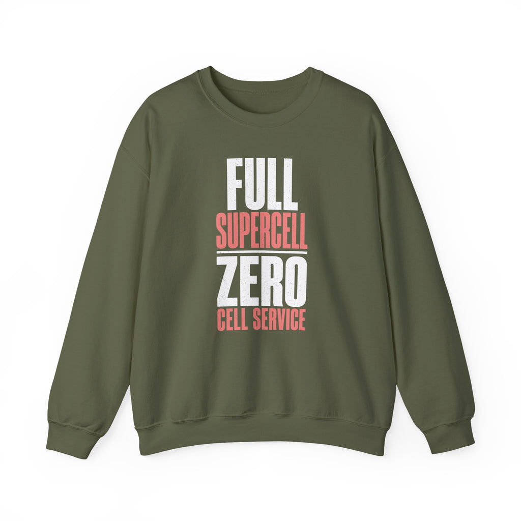 Full Supercell, Zero Cell Service Crewneck