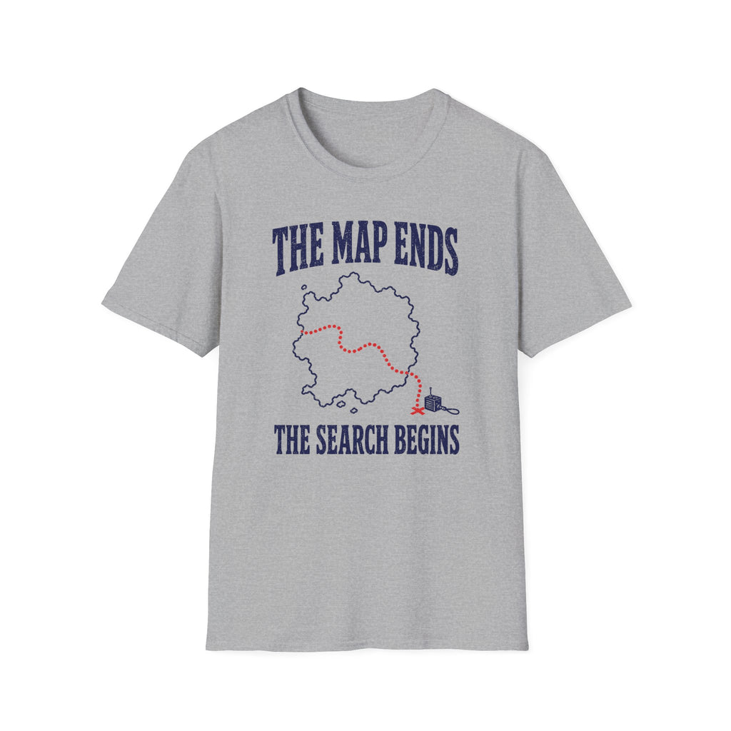 The Map Ends the Search Begins T-Shirt