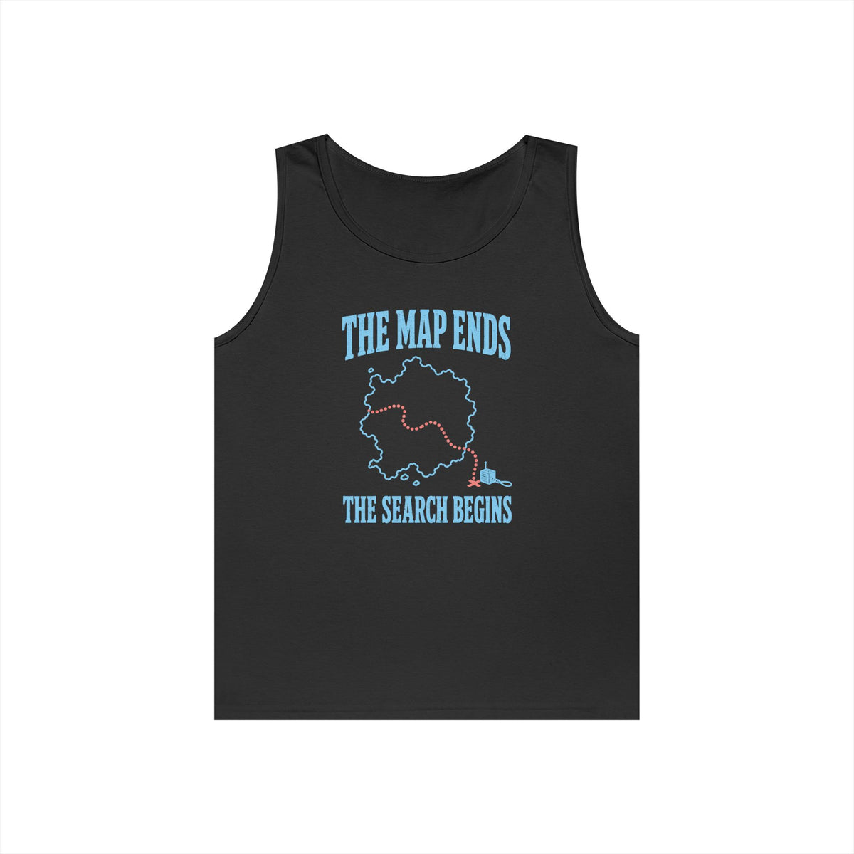 The Map Ends the Search Begins Tank Top