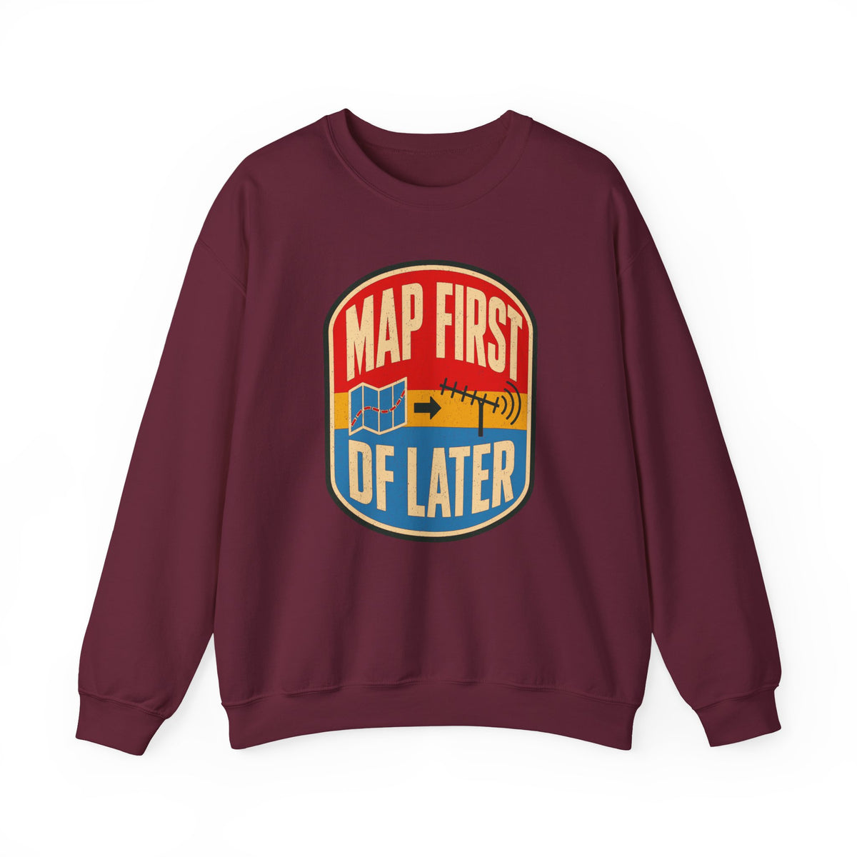 Map First RF Later Crewneck