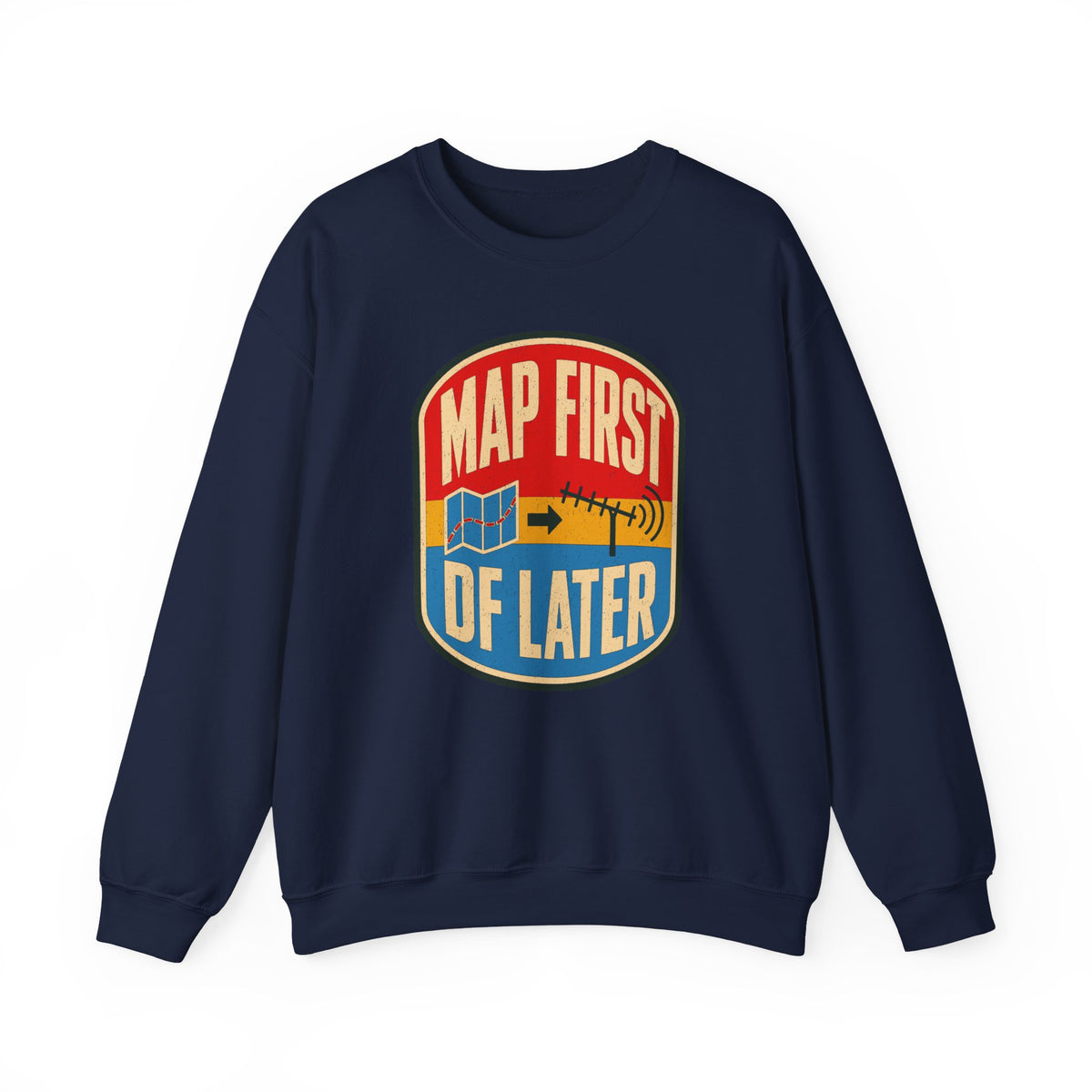Map First RF Later Crewneck