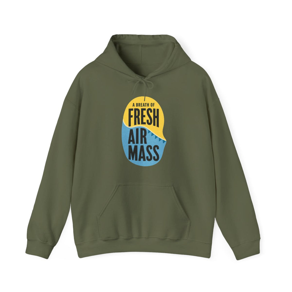 A Breath of Fresh Air Mass Hoodie in Military Green