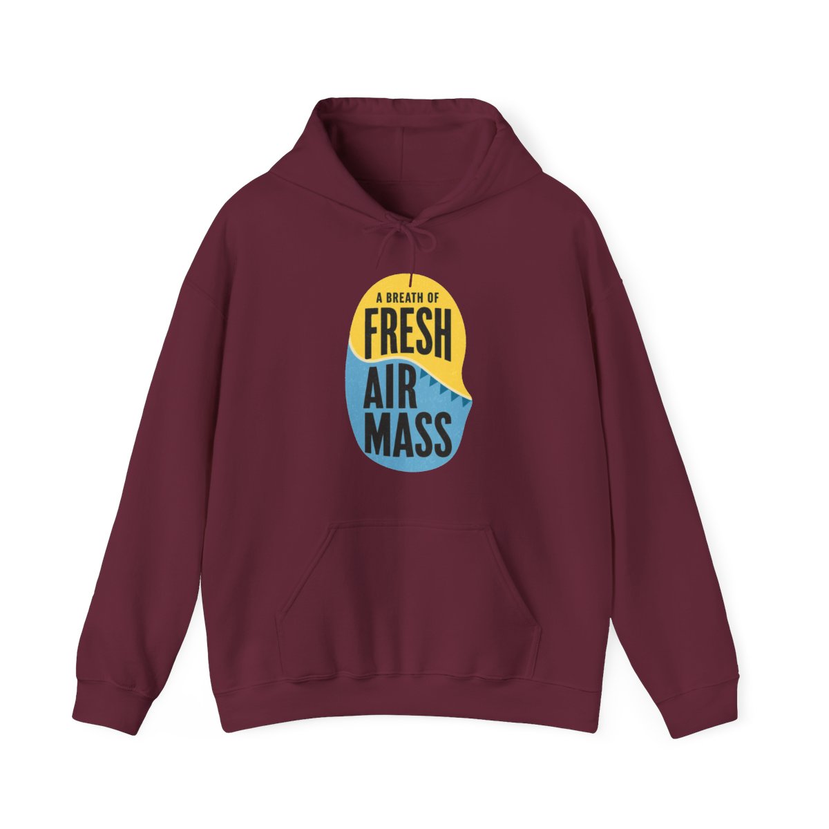 A Breath of Fresh Air Mass Hoodie in Maroon