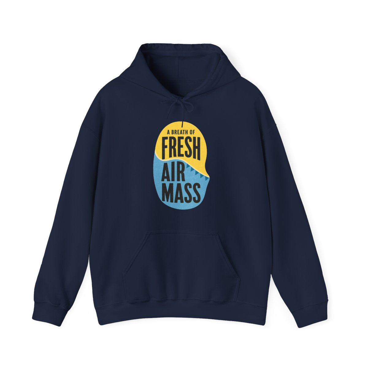 A Breath of Fresh Air Mass Hoodie in Navy