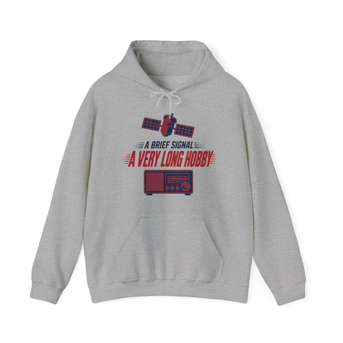 A Brief Signal a Very Long Hobby Hoodie in Sport Grey