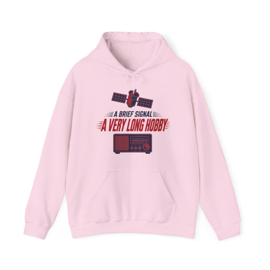 A Brief Signal a Very Long Hobby Hoodie in Light Pink