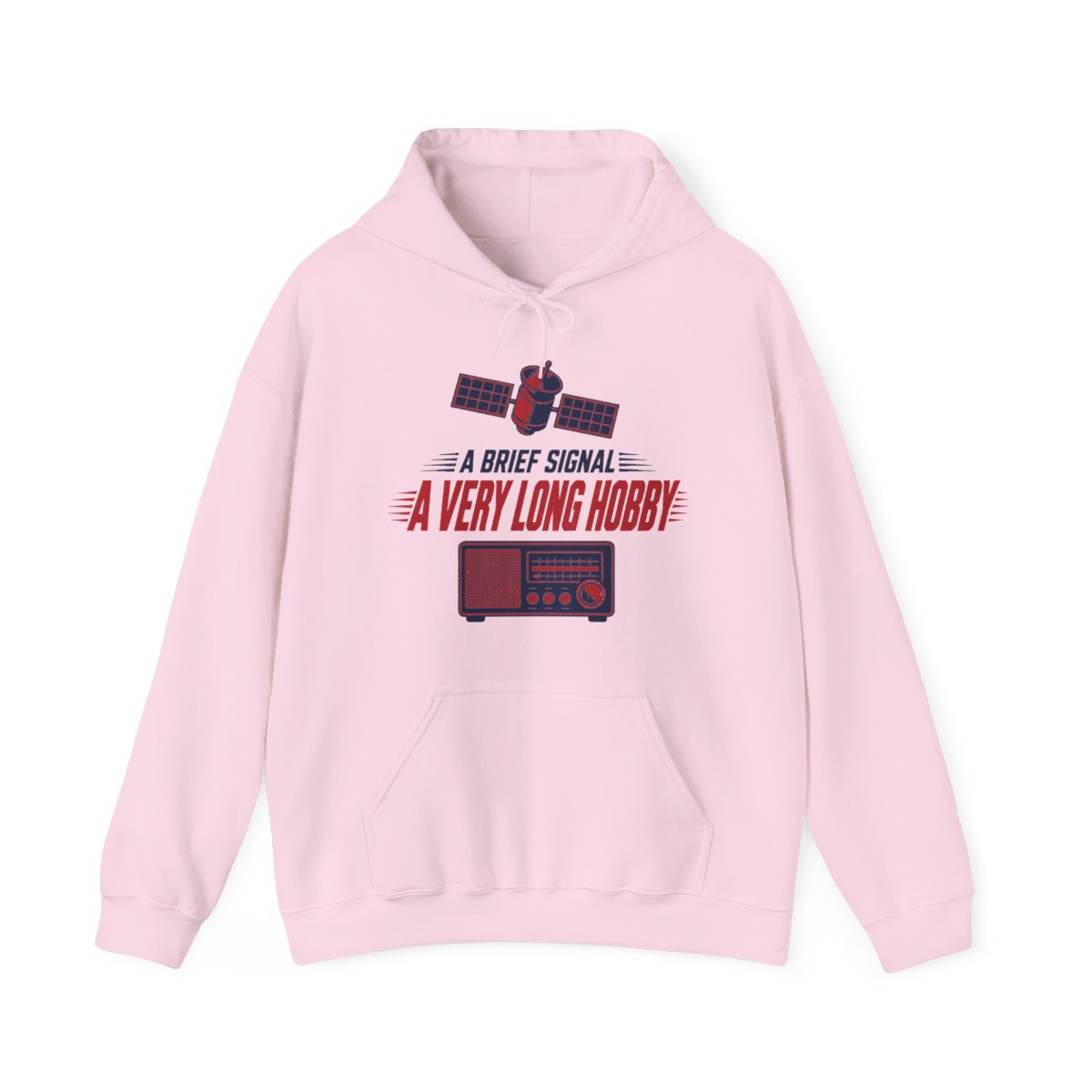 A Brief Signal a Very Long Hobby Hoodie in Light Pink