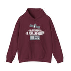 A Brief Signal a Very Long Hobby Hoodie in Maroon