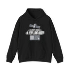A Brief Signal a Very Long Hobby Hoodie in Black