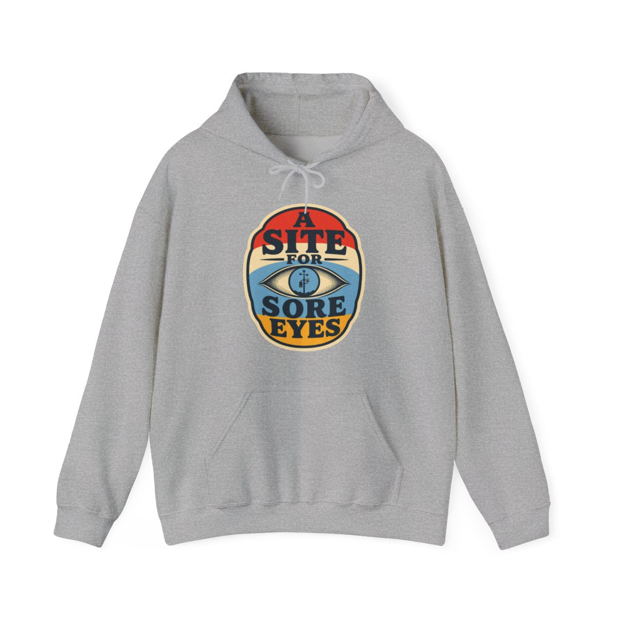 A Site for Sore Eyes Hoodie in Sport Grey