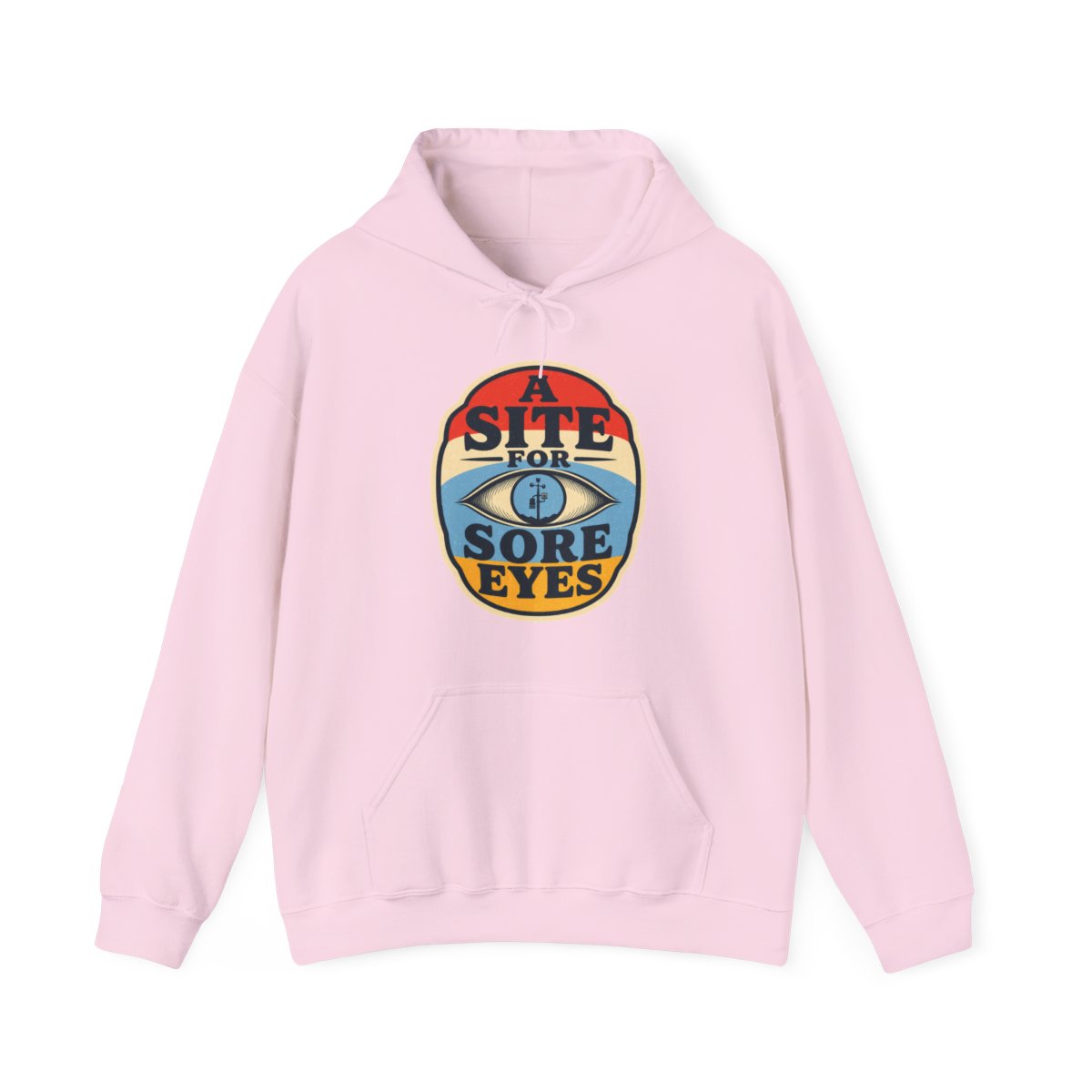 A Site for Sore Eyes Hoodie in Light Pink