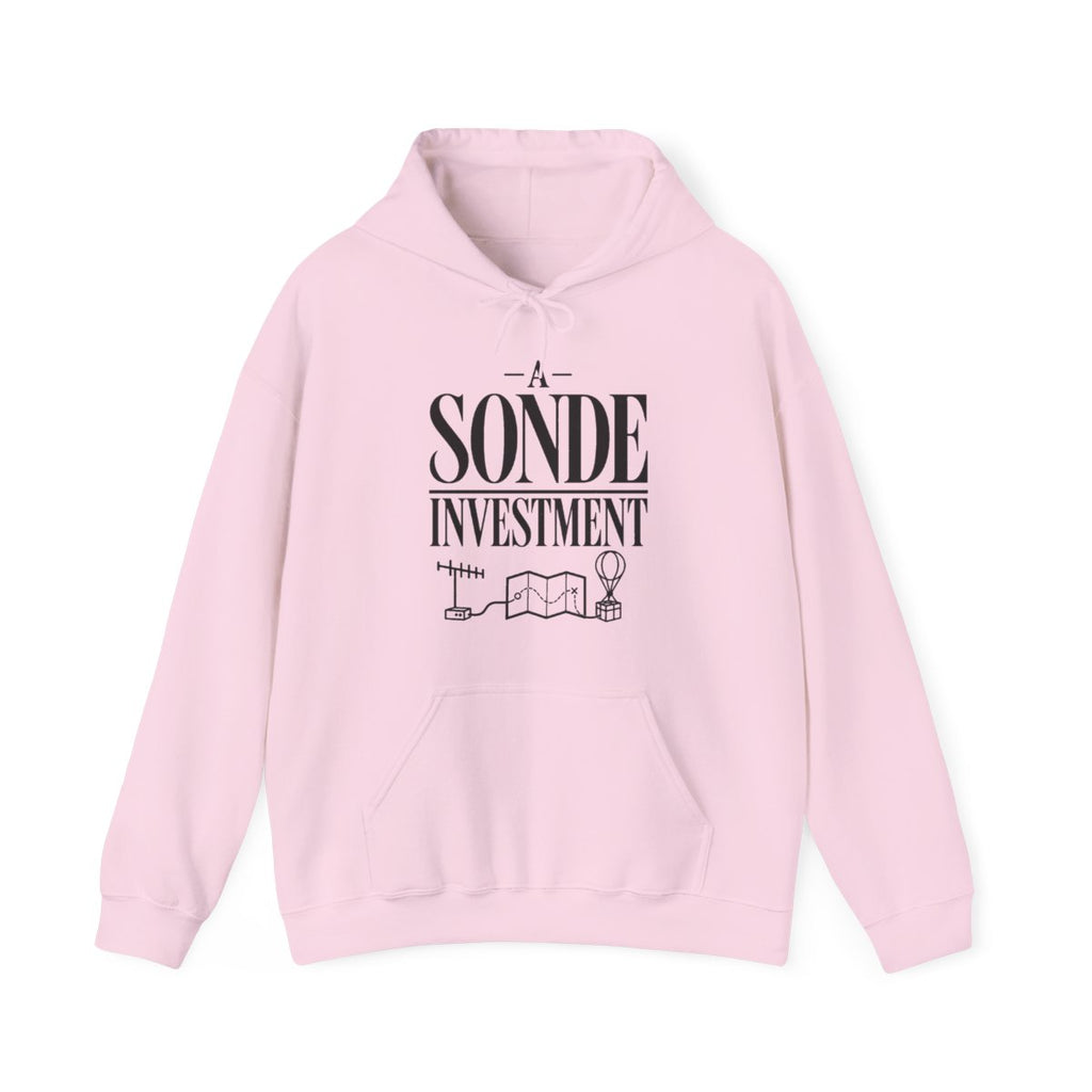 A Sonde Investment Hoodie in Light Pink