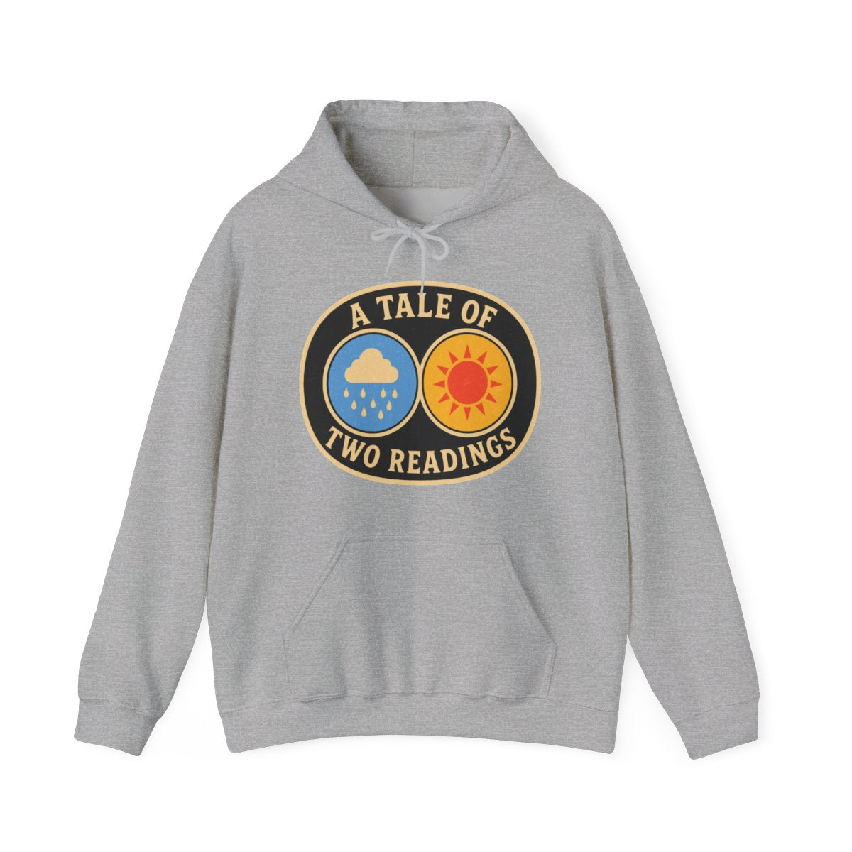 A Tale of Two Readings Hoodie in Sport Grey