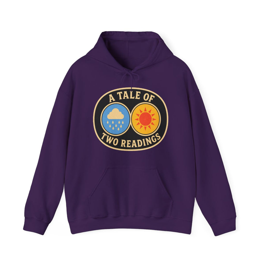 A Tale of Two Readings Hoodie in Purple