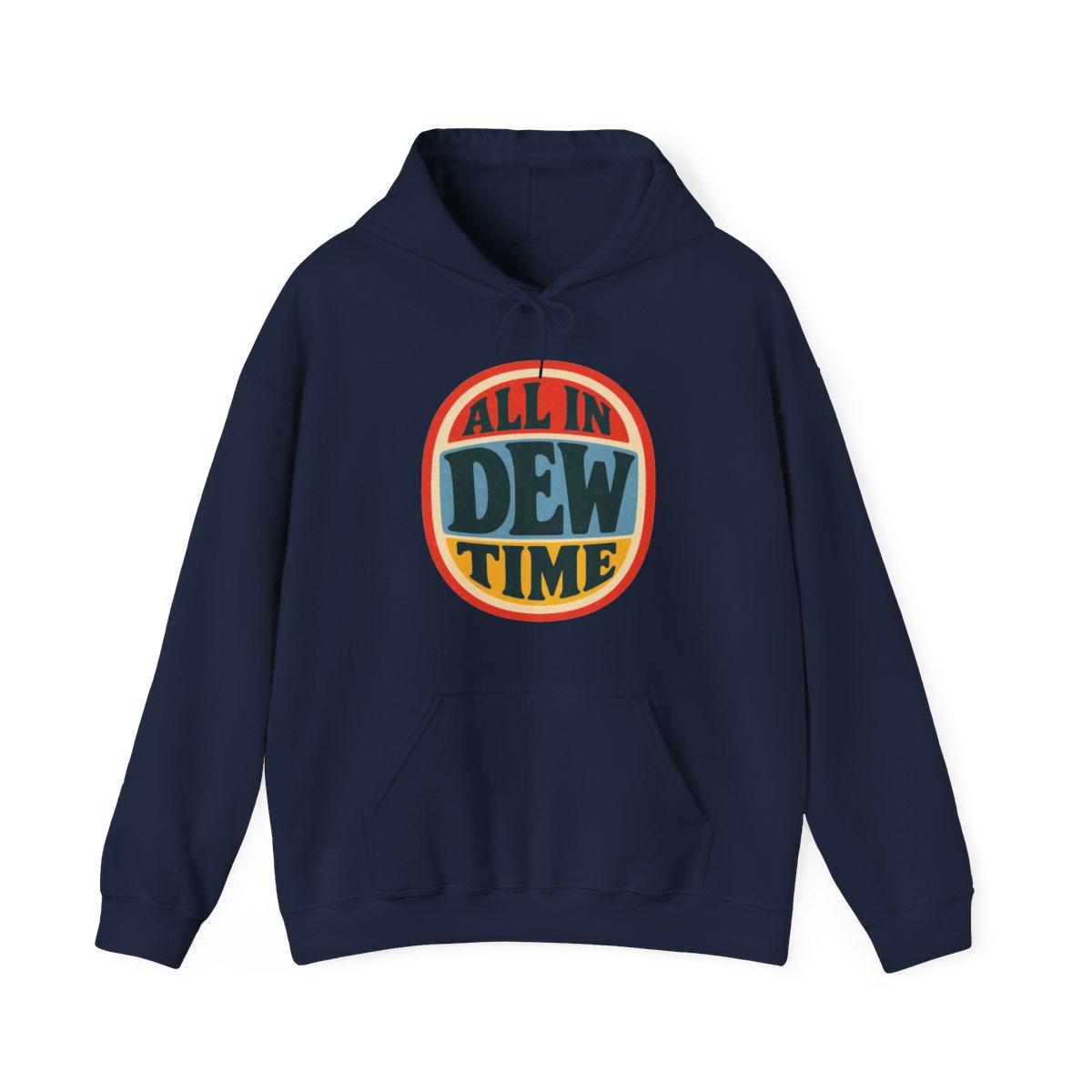 All in Dew Time Hoodie in Navy