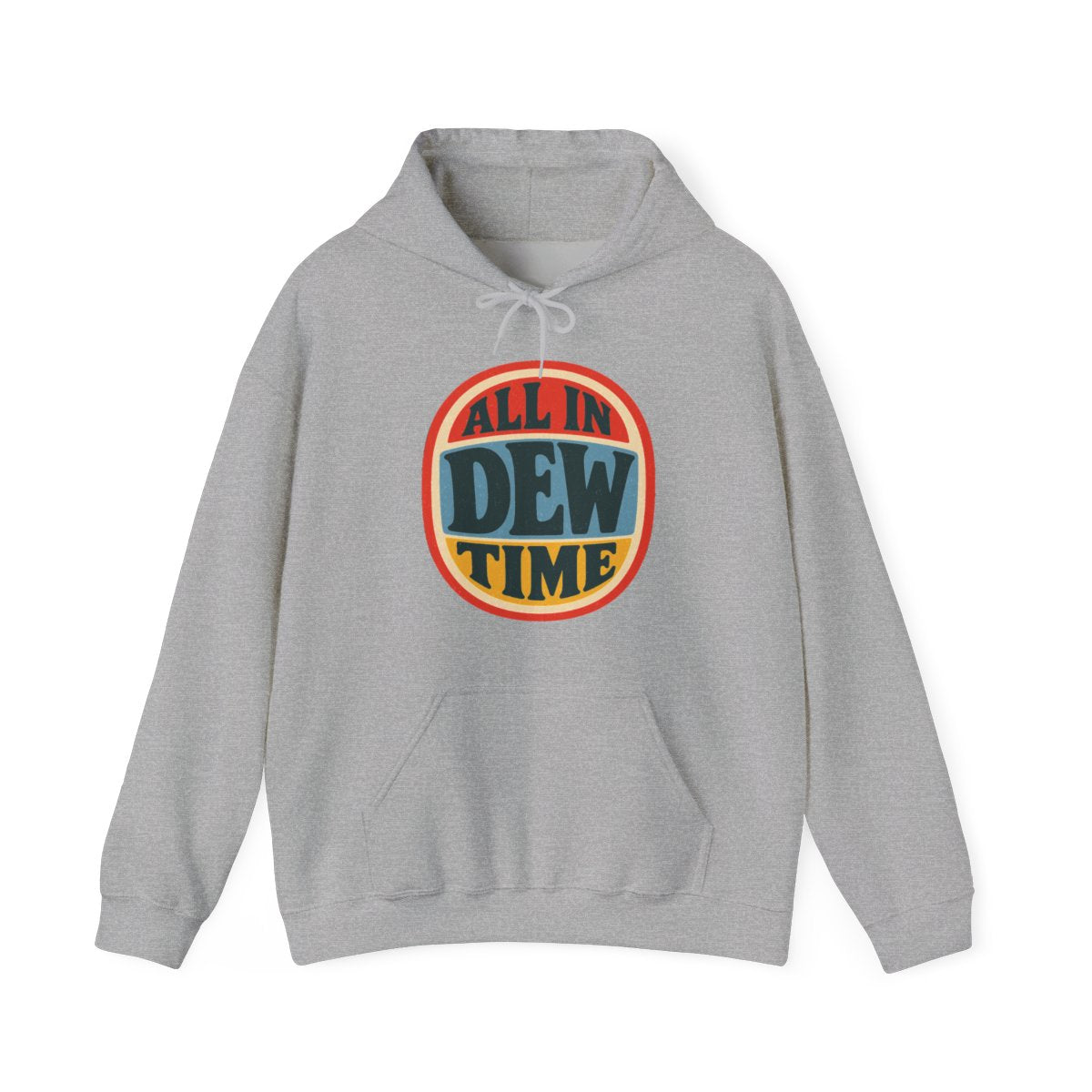 All in Dew Time Hoodie in Sport Grey