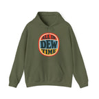 All in Dew Time Hoodie in Military Green