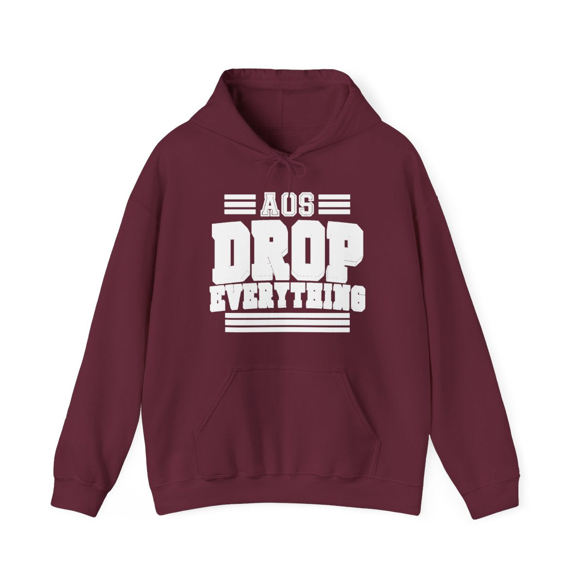 AOS Drop Everything Hoodie in Maroon