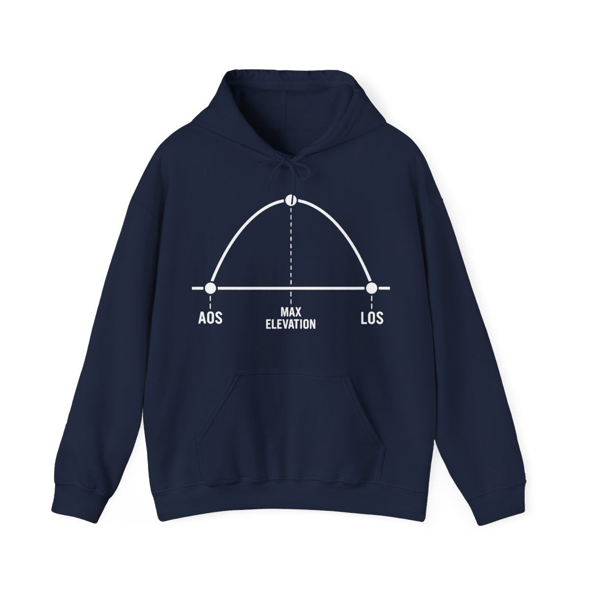 AOS Maximum Elevation LOS Hoodie in Navy