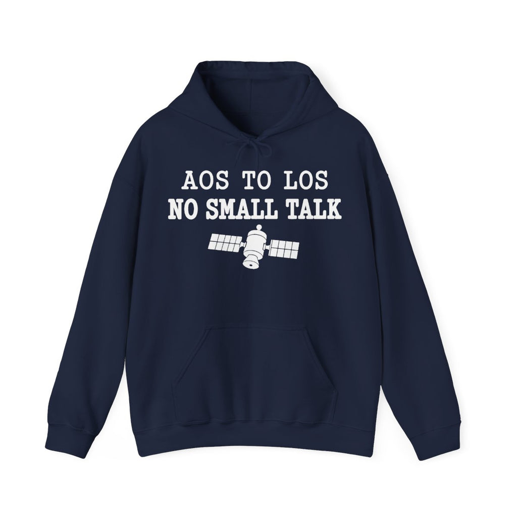 AOS to LOS No Small Talk Hoodie in Navy